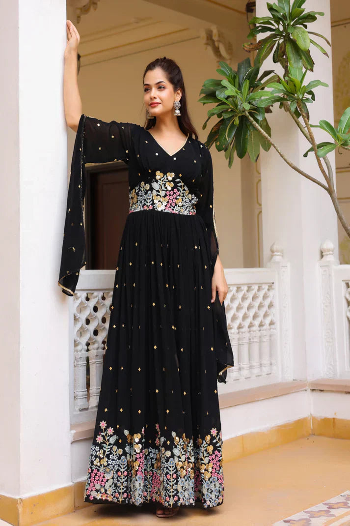 PREMIUM DESIGNER GOWNPFAB125)