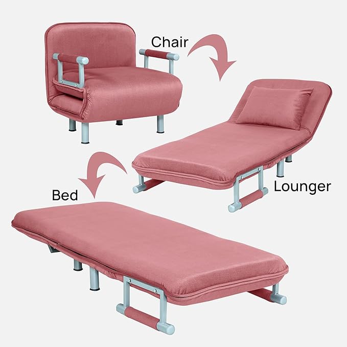 Multifunctional Foldable Sofa Cum Bed multicolor