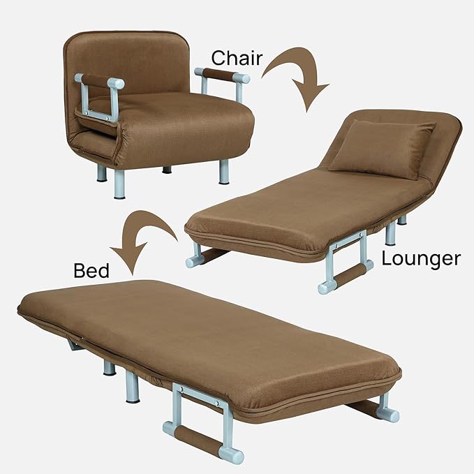 Multifunctional Foldable Sofa Cum Bed multicolor