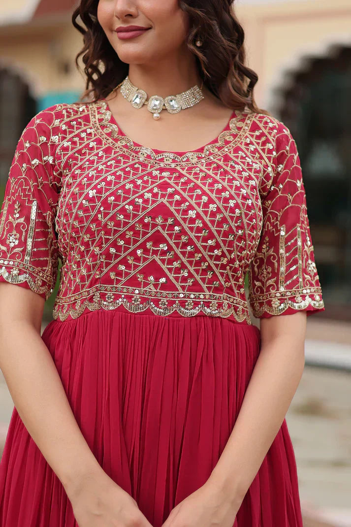 FESTIVE SPECIAL DESIGNER GOWNPFAB145)