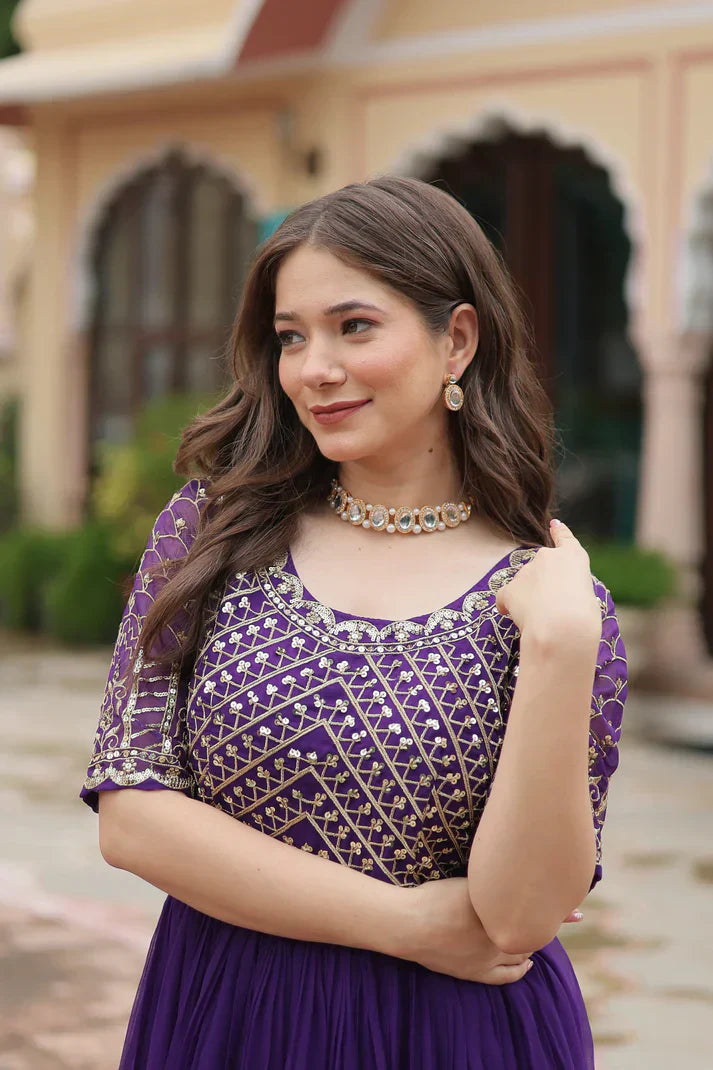 FESTIVE SPECIAL DESIGNER GOWNPFAB145) (01)