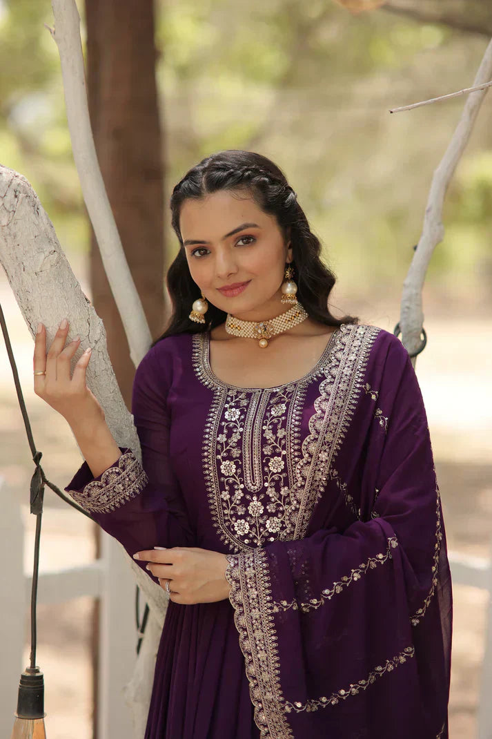 PREMIUM DESIGNER GOWN WITH DUPATTAPFAB103) (03)