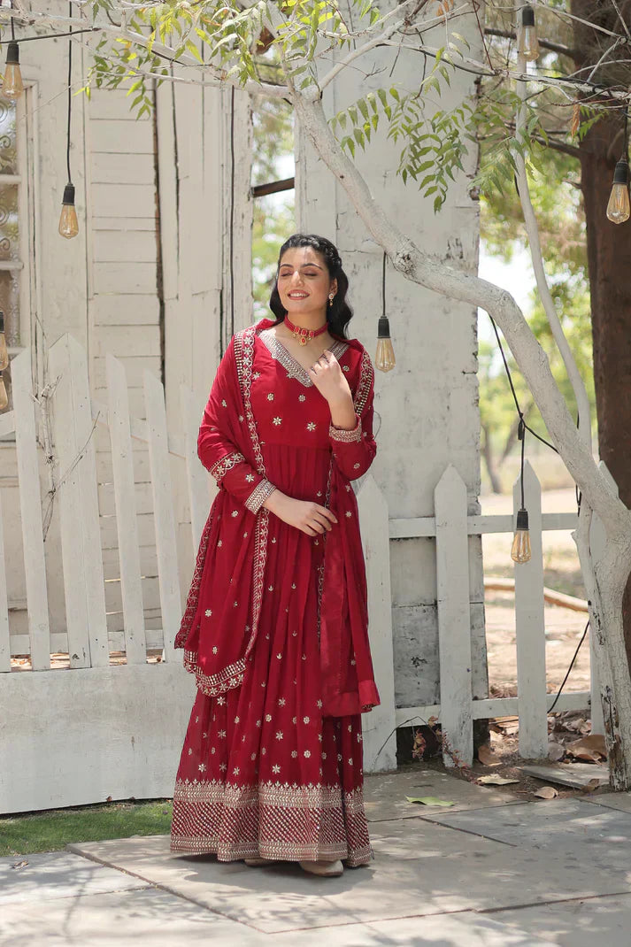 PREMIUM DESIGNER GOWN WITH DUPATTAPFAB124) (01)