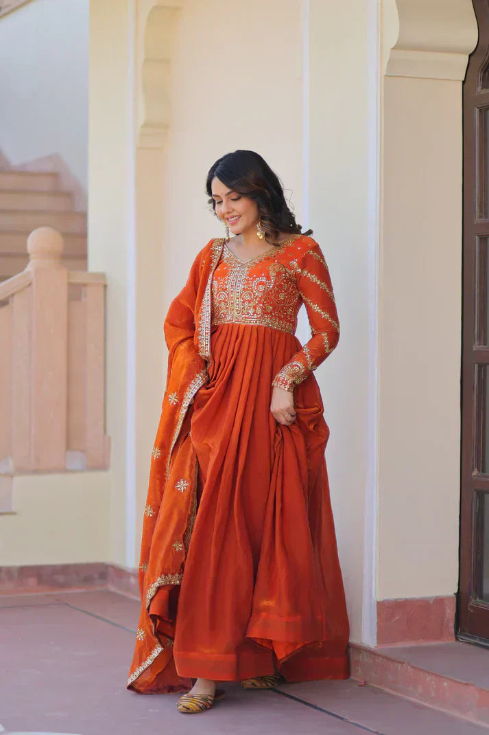 FENDY ZARI WITH SEQUINS EMBROIDERED GOWN WITH DUPATTAPFAB162) (01)