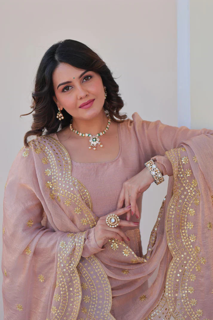 FENDY CHIFFON 12 KALI GOWN WITH EMBROIDERED DUPATTA PFAB169) (01)