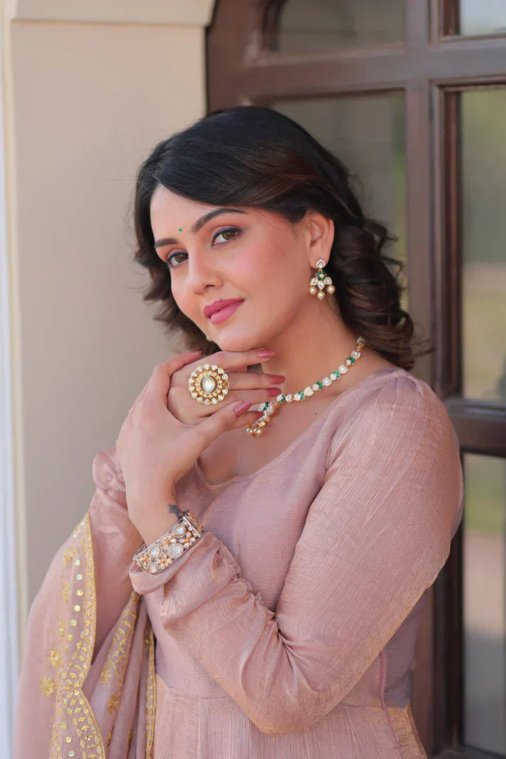 FENDY CHIFFON 12 KALI GOWN WITH EMBROIDERED DUPATTA PFAB169) (01)