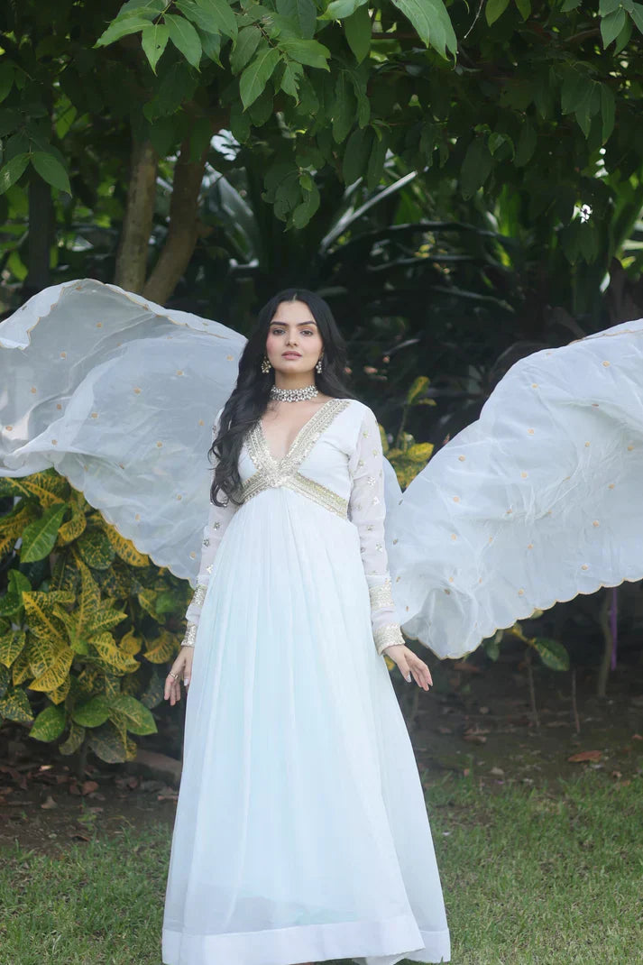 PREMIUM READYMADE ALIA CUT GOWN WITH DUPATTA SETPFAB142) (01)