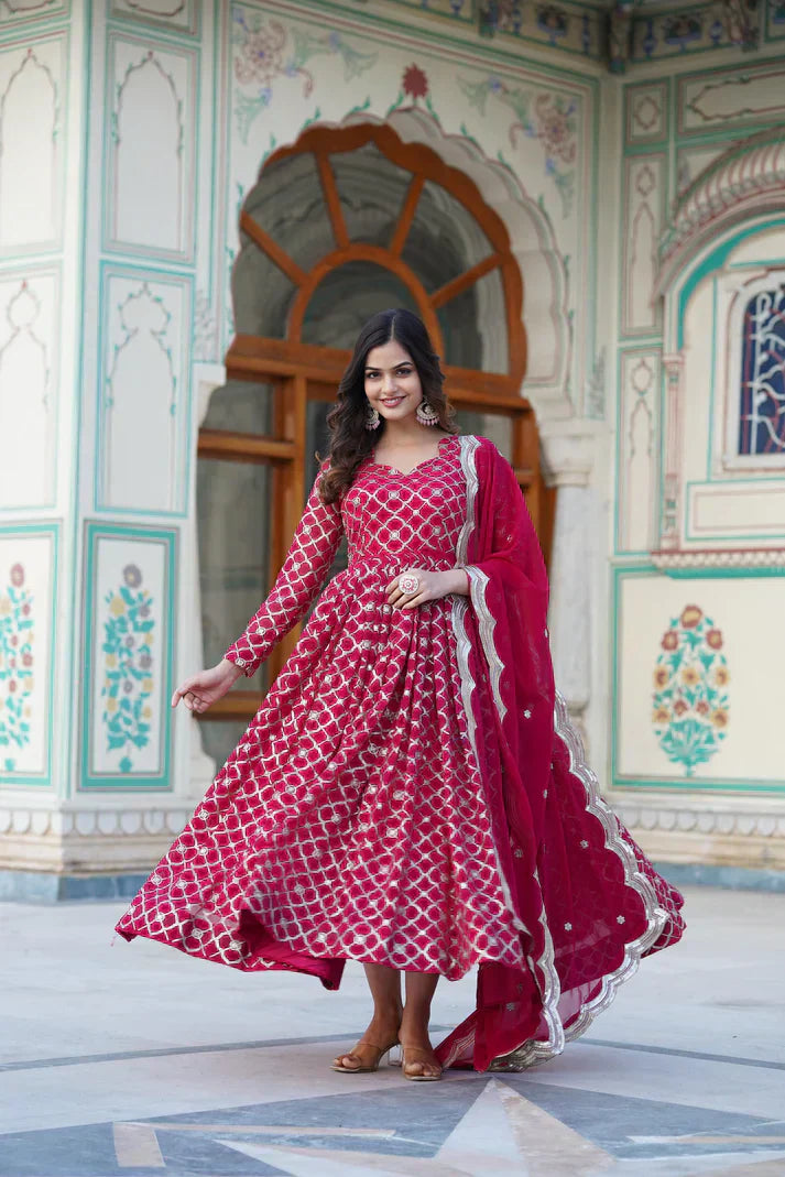 PREMIUM GOWN-WITH-DUPATTA COLLECTIONS PFAB141)